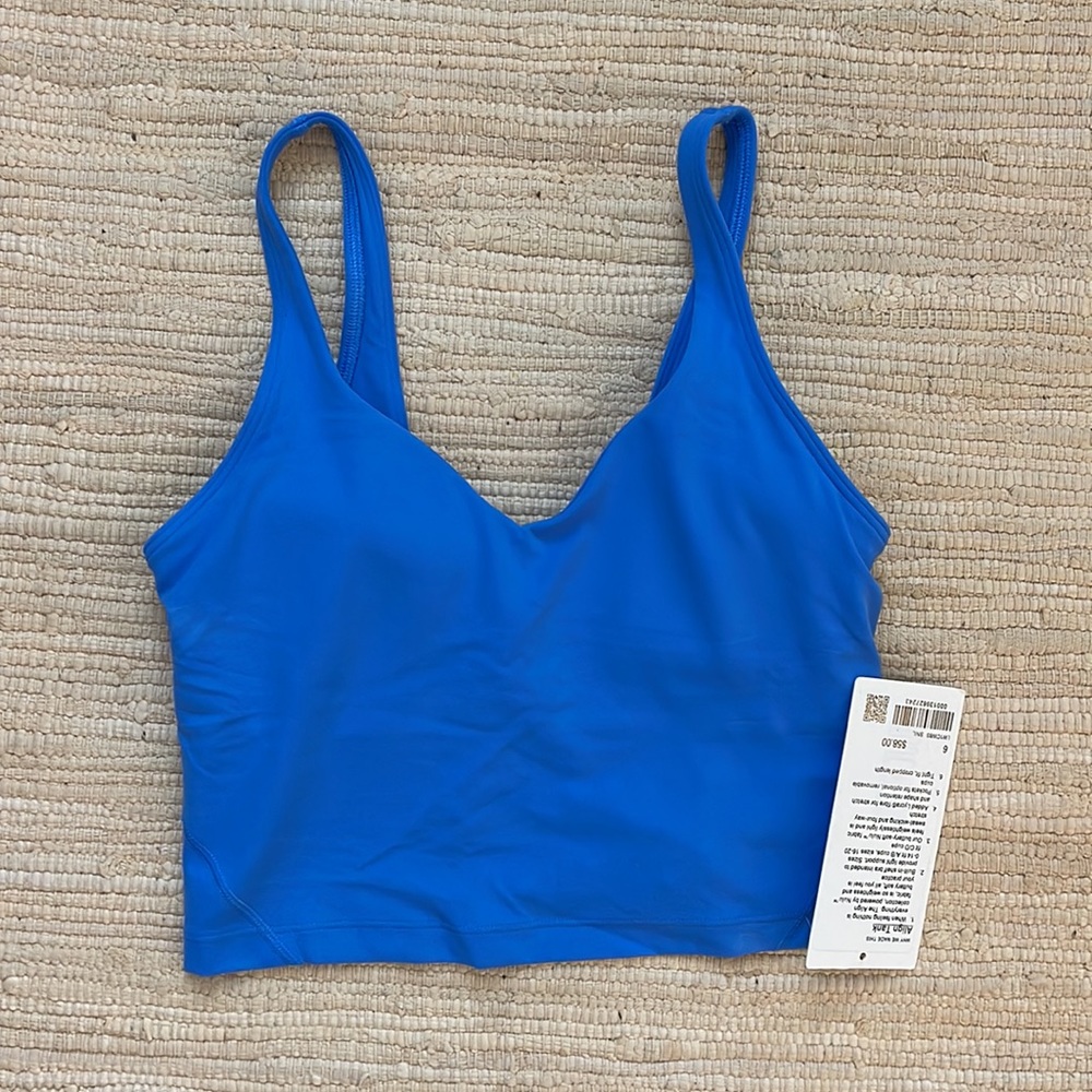 lululemon Align Tank Top Blue Nile Size 6 New NWT